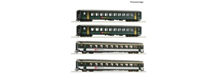 Roco 6200091 - H0 - 4-tlg. Set Personenwagen IR 1617, SBB, Ep. V - Set 2